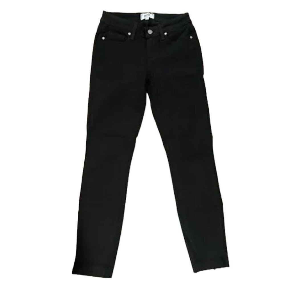 PAIGE Verdugo Ankle Shark Bite Hem Black Over Dye - 25